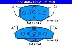 Brake Pad Set, disc brake 13.0460-7101.2_1