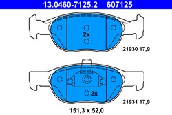 Brake Pad Set, disc brake 13.0460-7125.2_2