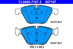 Brake Pad Set, disc brake 13.0460-7167.2_1