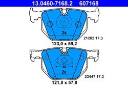 Brake Pad Set, disc brake 13.0460-7168.2_1