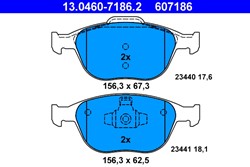 Brake Pad Set, disc brake 13.0460-7186.2_1