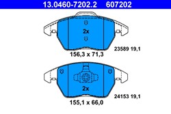 Brake Pad Set, disc brake 13.0460-7202.2_1