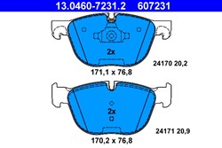 Brake Pad Set, disc brake 13.0460-7231.2_1