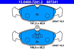 Brake Pad Set, disc brake 13.0460-7241.2