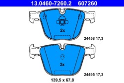 Brake Pad Set, disc brake 13.0460-7260.2_1