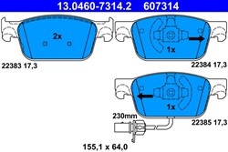 Brake Pad Set, disc brake 13.0460-7314.2_1