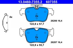 Brake Pad Set, disc brake 13.0460-7355.2