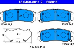 Brake Pad Set, disc brake 13.0460-8011.2_0