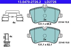 Brake Pad Set, disc brake 13.0470-2726.2_1