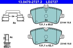 Brake Pad Set, disc brake 13.0470-2727.2_1