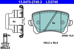 Brake Pad Set, disc brake 13.0470-2749.2_1