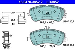 Brake Pad Set, disc brake 13.0470-3852.2_1