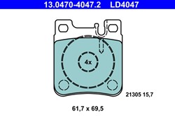 Brake Pad Set, disc brake 13.0470-4047.2_1
