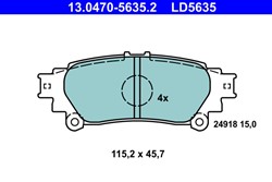 Brake Pad Set, disc brake 13.0470-5635.2_0