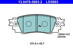 Brake Pad Set, disc brake 13.0470-5693.2_0