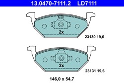 Keramikas bremžu kluču komplekts ATE 13.0470-7111.2_1