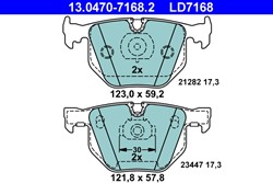 Brake Pad Set, disc brake 13.0470-7168.2_1