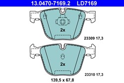 Brake Pad Set, disc brake 13.0470-7169.2_1