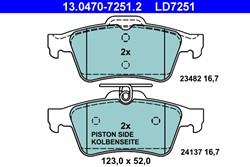 Brake Pad Set, disc brake 13.0470-7251.2_1