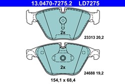 Brake Pad Set, disc brake 13.0470-7275.2_1