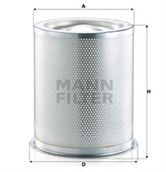 filtras, suspausto oro įranga MANN-FILTER LE 28 003 X_2