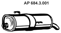 Rear Muffler APE684.3.001_2