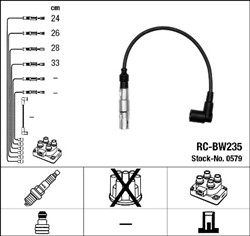 NGK Süütesüsteemikomplekt RC-BW235 0579_1