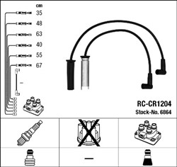Zestaw przewodów zapłonowych RC-CR1204 6864_1