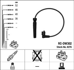 Zestaw przewodów zapłonowych RC-DW302 8276_1