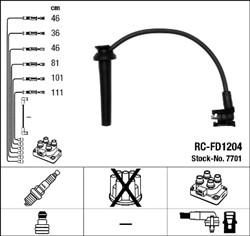Ignition Cable Kit RC-FD1204 7701_1