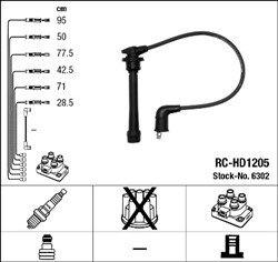 Ignition Cable Kit RC-HD1205 6302_0
