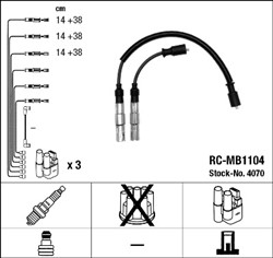 Zestaw przewodów zapłonowych RC-MB1104 4070_1