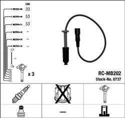 Zestaw przewodów zapłonowych RC-MB202 0737_1