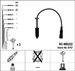 Zestaw przewodów zapłonowych RC-MB222 0757_1