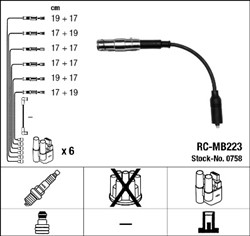 Zestaw przewodów zapłonowych RC-MB223 0758