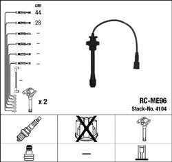 NGK Süütesüsteemikomplekt RC-ME96 4104_1