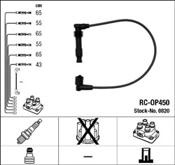 Ignition Cable Kit RC-OP450 0820_0
