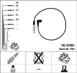 Zestaw przewodów zapłonowych RC-ST901 7303_1