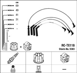 NGK Augstsprieguma vadu komplekts RC-TX118 5383_1