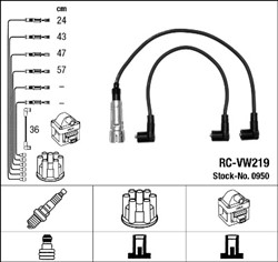 Zestaw przewodów zapłonowych RC-VW219 0950_1