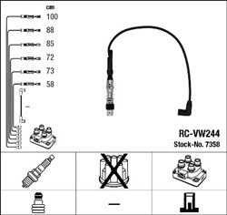 Ignition Cable Kit RC-VW244 7358