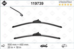 Wiper blade Visioflex SWF 119739 jointless 500/450mm (2 pcs) front with spoiler_1