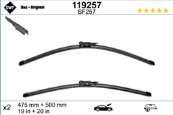 Wiper blade Visioflex SWF 119257 jointless 500/475mm (2 pcs) front with spoiler_1