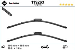 Wiper blade Visioflex SWF 119263 jointless 485/450mm (2 pcs) front with spoiler_3