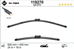 Wiper blade Visioflex SWF 119270 jointless 600/450mm (2 pcs) front with spoiler_3