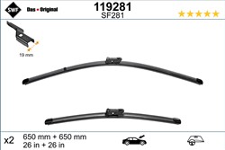 Wiper blade Visioflex SWF 119281 jointless 650mm (2 pcs) front with spoiler_1