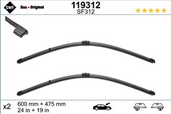 Wiper blade Visioflex SWF 119312 jointless 600/475mm (2 pcs) front with spoiler_1