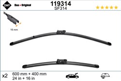 Wiper blade Visioflex SWF 119314 jointless 600/400mm (2 pcs) front with spoiler_3