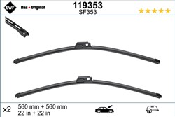 Wiper blade Visioflex SWF 119353 jointless 560mm (2 pcs) front with spoiler_3