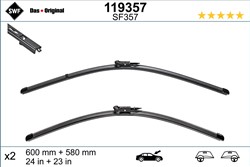 Wiper blade Visioflex SWF 119357 jointless 600/580mm (2 pcs) front with spoiler_1